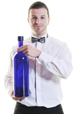 Pro barmen partisi içki kokteyl hazırlamak