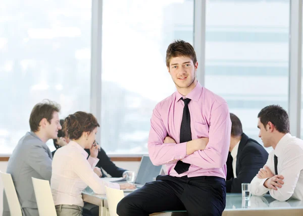 Grupo de trabajo en la reunión — Foto de Stock