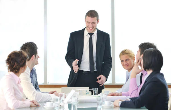 stock image Group of business at meeting