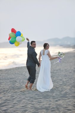 boda romántica Playa al atardecer