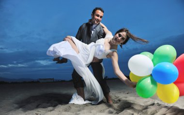 boda romántica Playa al atardecer