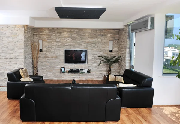 Moderní interiér obývacího pokoje — Stock fotografie