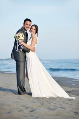 boda romántica Playa al atardecer