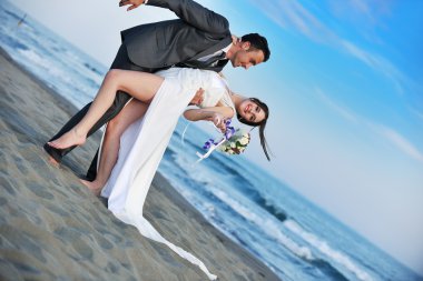 boda romántica Playa al atardecer