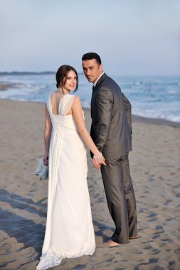 boda romántica Playa al atardecer