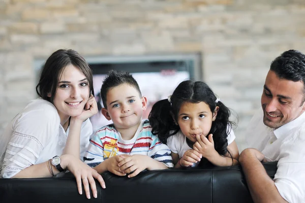 Young family at home — Stock Photo, Image