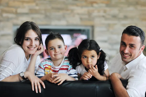Young family at home — Stock Photo, Image