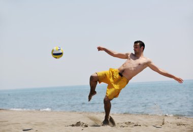 erkek plaj voleybol oyun oyuncu