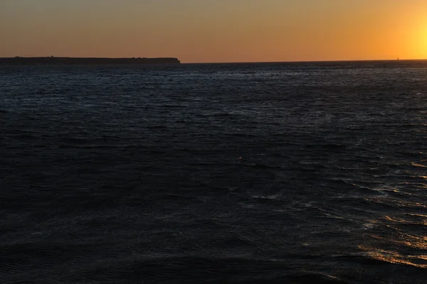 Řecko romantický západ slunce na moři — Stock fotografie