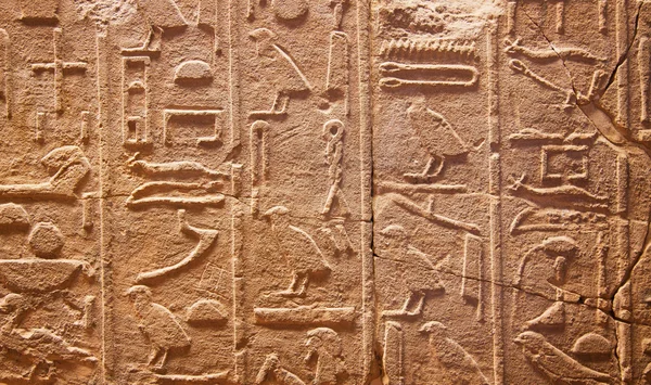 Ιερογλυφικά στον τοίχο — Φωτογραφία Αρχείου