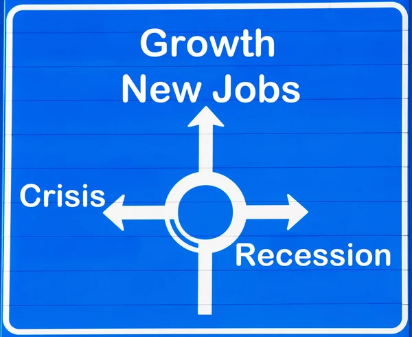 Recessie of groei — Stockfoto