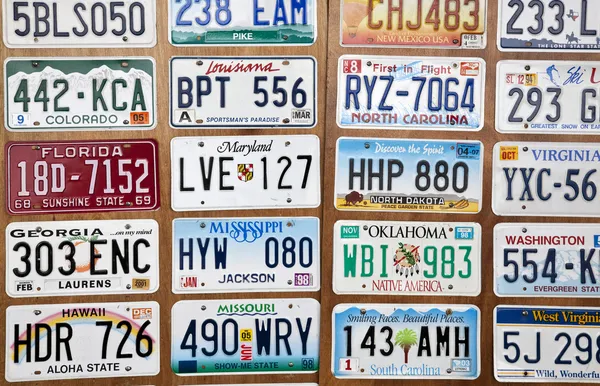 자동차 번호판 — 스톡 사진