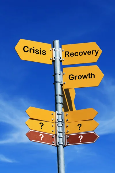 Crisis o recuperación ? — Foto de Stock