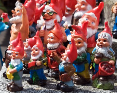 Crowd of dwarfs clipart