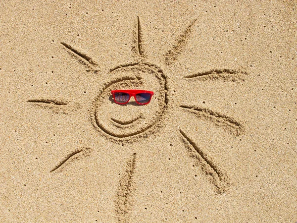 Simple sun drawing — Stock Photo, Image