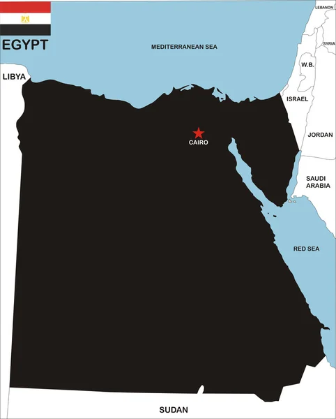 Egyiptom Térkép — Stock Fotó
