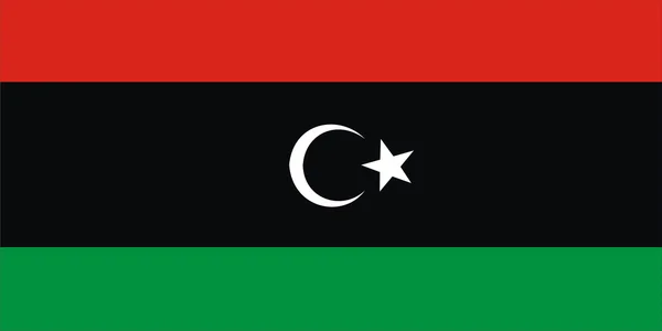 Libysche neue Flagge — Stockfoto