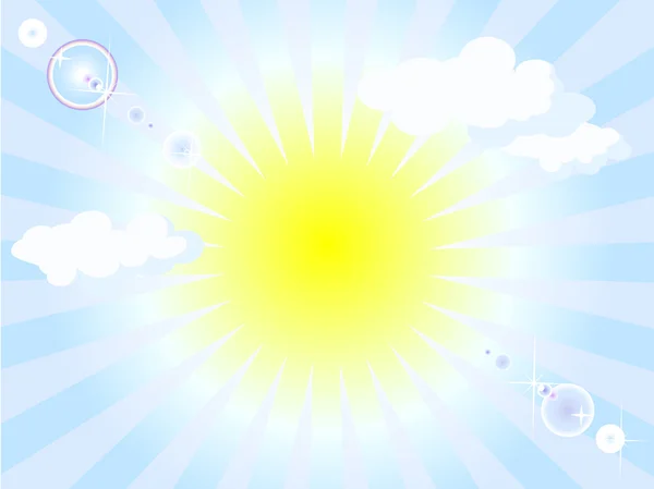 Sluneční pozadí — Stockový vektor