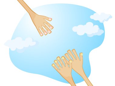 Hand of help clipart