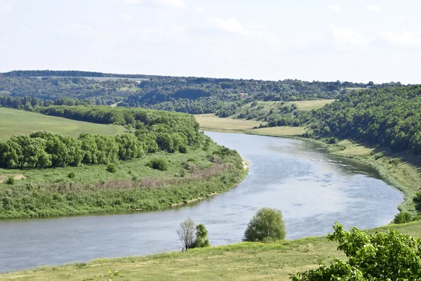 A don folyó, lipetsk oblast, Oroszország. Stock Fotó