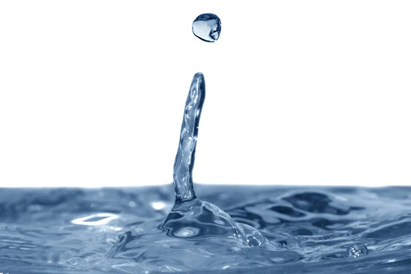 Синее воздействие воды — стоковое фото