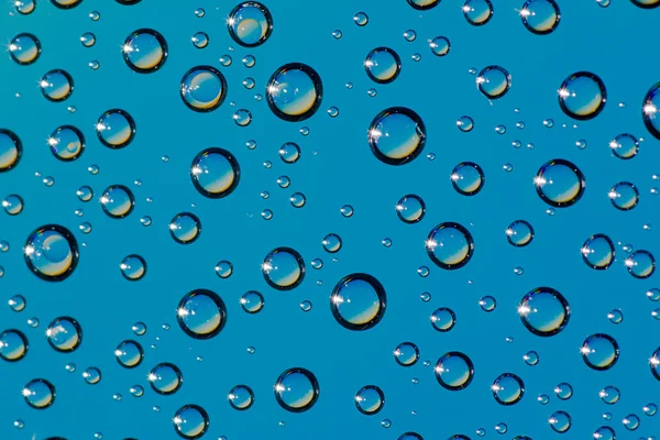 Light blue drops background — Stock Photo, Image