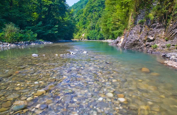 stock image Green mountain river