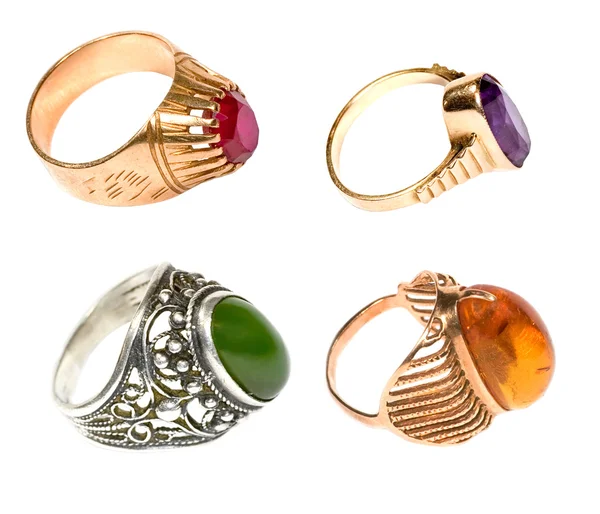 Cuatro hermosos anillos — Foto de Stock