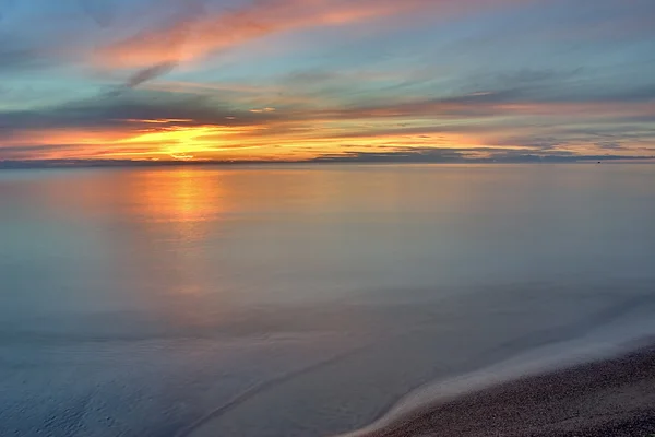 Sessiz deniz günbatımı — Stok fotoğraf
