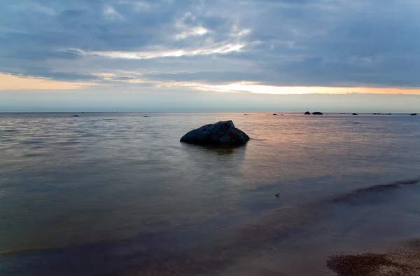 Mar puesta del sol acabado —  Fotos de Stock