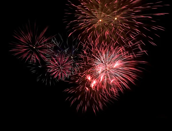 Red fireworks — Stock Photo, Image