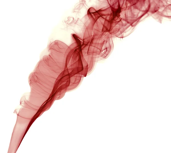 Curls of red smoke — Stock Photo, Image