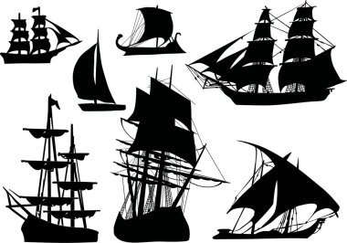 yedi sailer silhouettes