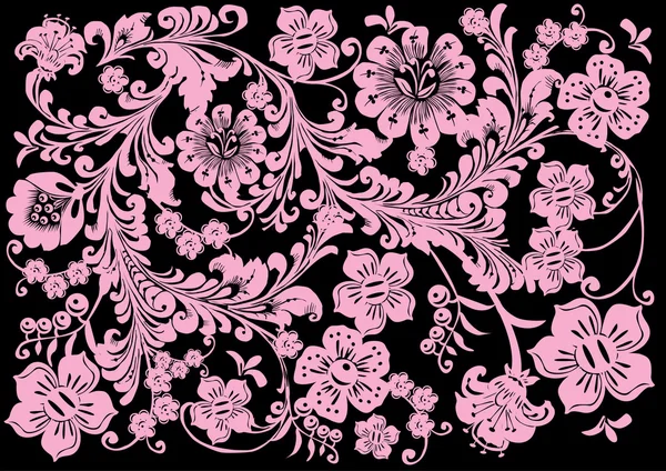 Bakgrund av rosa blommor — Stock vektor
