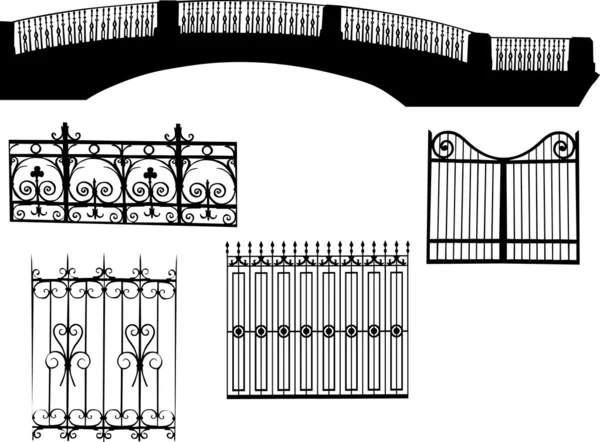 Collection de clôtures — Image vectorielle