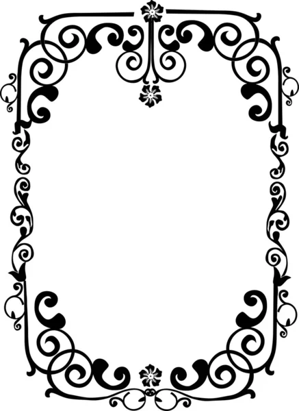 Frame with simple curves — Stock Vector