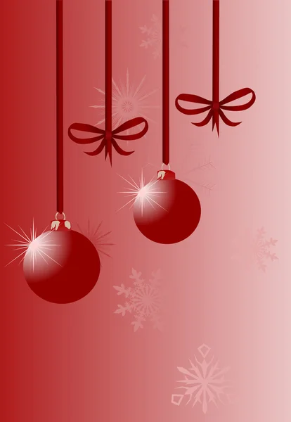 弓とクリスマス ツリーの装飾 — ストックベクタ