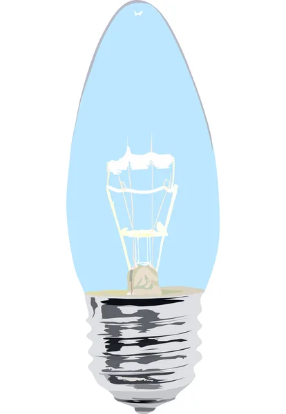 白い図のランプ — ストックベクタ