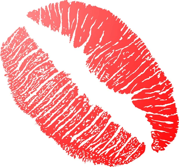 Red lipstick illustration — Stock Vector