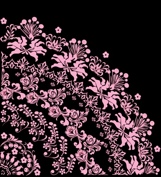 ライトのピンクのデコレーションの象限 — ストックベクタ