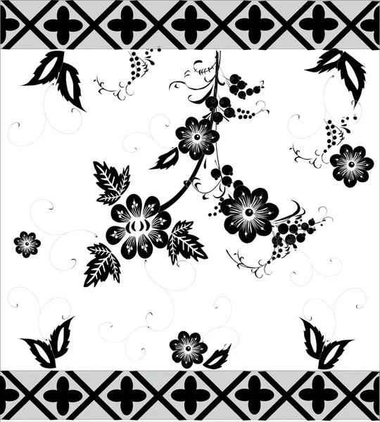 黑色传统装饰带 — 图库矢量图片