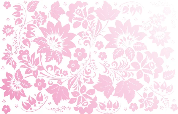 花と光のピンクのパターン — ストックベクタ