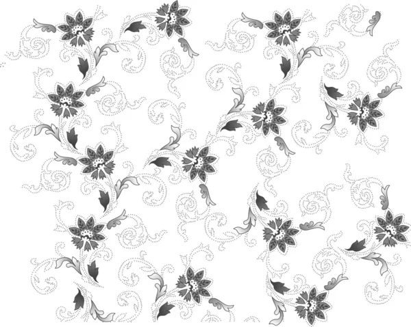 Background with grey ornament — Stock Vector