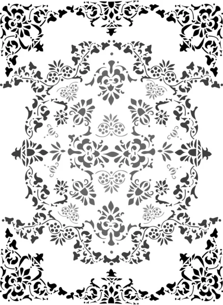Svart och grått mönster — Stock vektor