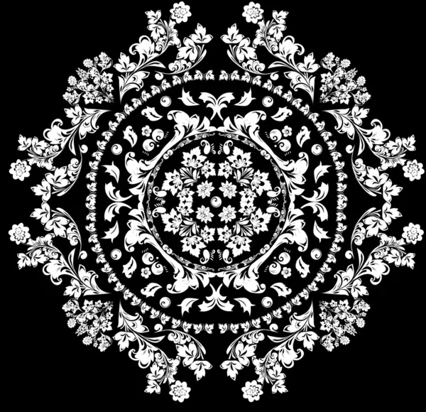 Motif blanc rond — Image vectorielle