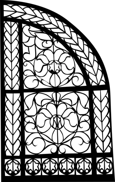 Абстрактный угловой орнамент в черном — стоковый вектор