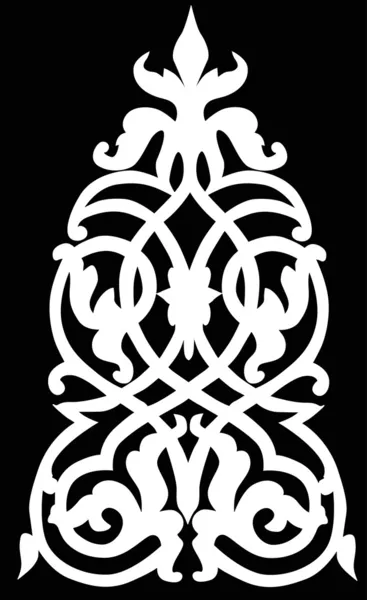 White color symmetrical decoration — Stock Vector