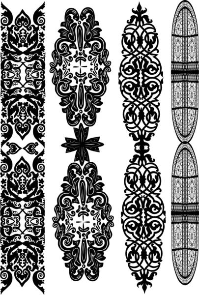 Lineare Ornamentsammlung — Stockvektor