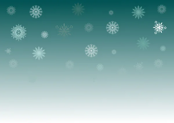 Blå och vit snöflinga bakgrund — Stock vektor