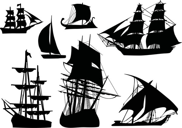 seven sailer silhouettes